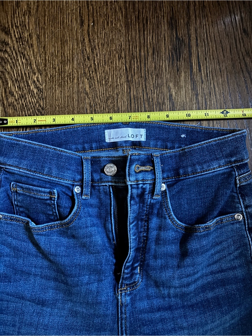 Loft kick crop jeans size 26 petite - Picture 4 of 7